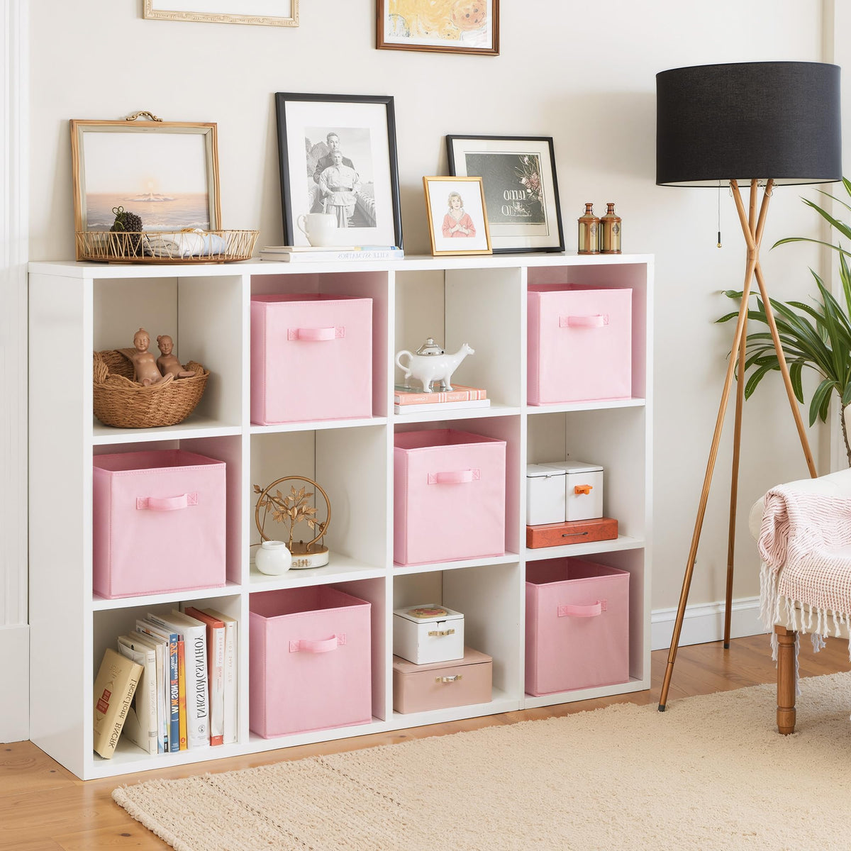 Cupic Cupid pink storage cube perfect for toy organization in kids' rooms.