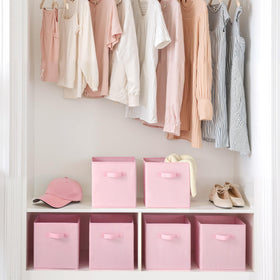 Cupic Cupid collapsible storage cube design saves space when not in use.