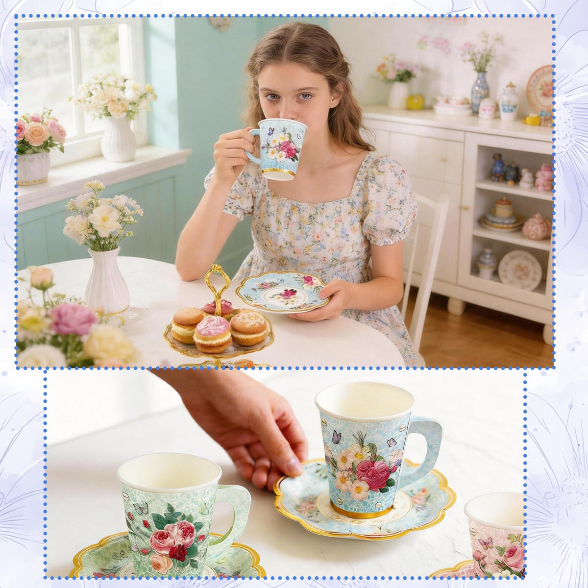 CUPLOOV disposable tableware collection, convenient cleanup after gatherings.