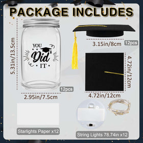 CUPLOOV felt graduation cap enhances the centerpiece with an authentic touch