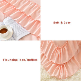 Cupocupa shabby chic pink decor complements any bedroom style.