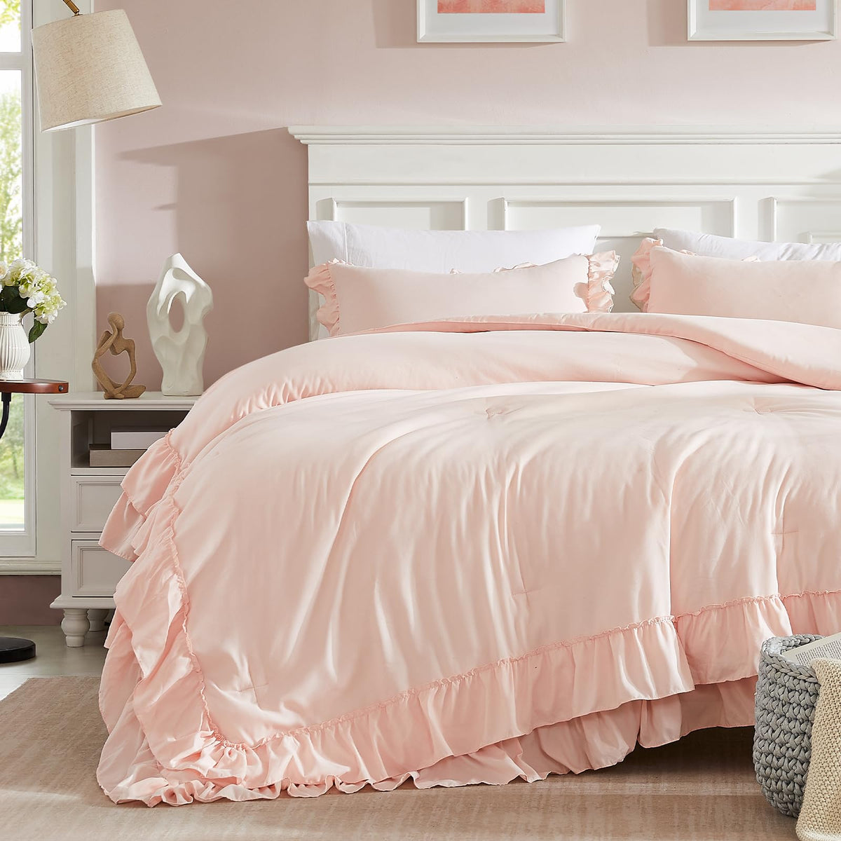 Cupocupa microfiber fill provides breathable, lightweight warmth for restful nights.