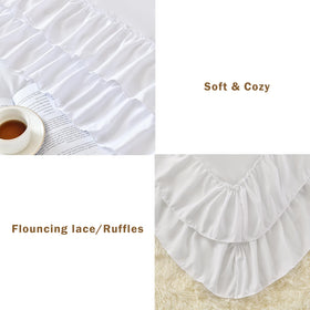 Cupocupa White Queen Comforter featuring durable, meticulous stitching for longevity.