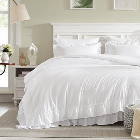 Cupocupa White Queen Comforter crafted from soft microfiber for plush nighttime comfort.