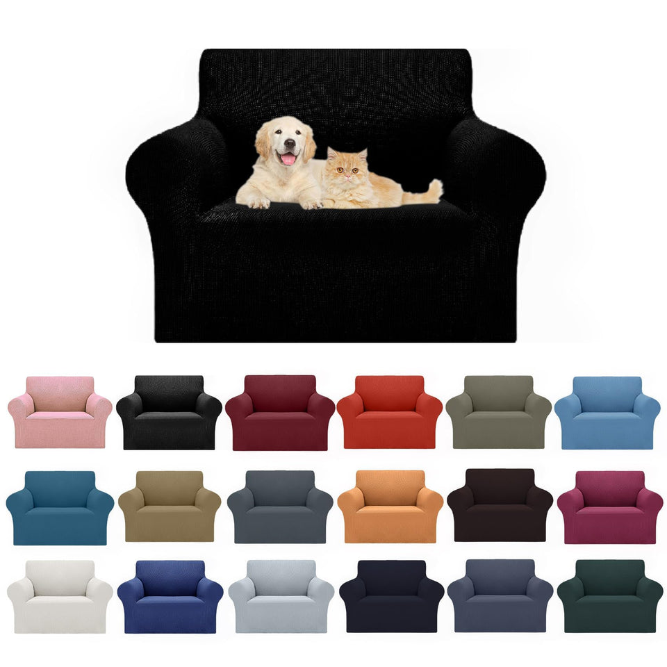 Cupuamon stretch chair slipcover premium fabric close-up highlights softness and durability