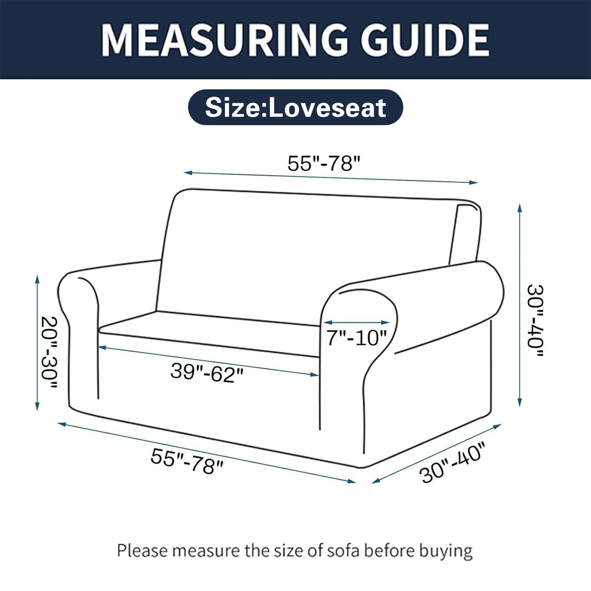 Cupuamon jacquard small-check slipcover for two-cushion sofa adds durable texture.