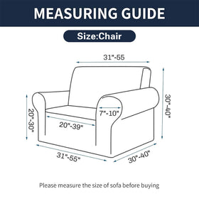 Cupuamon slipcover elastic bottom ensures secure fit on most sofas