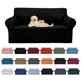 Cupuamon stretch loveseat slipcover with elastic bottom protects your sofa from daily wear.