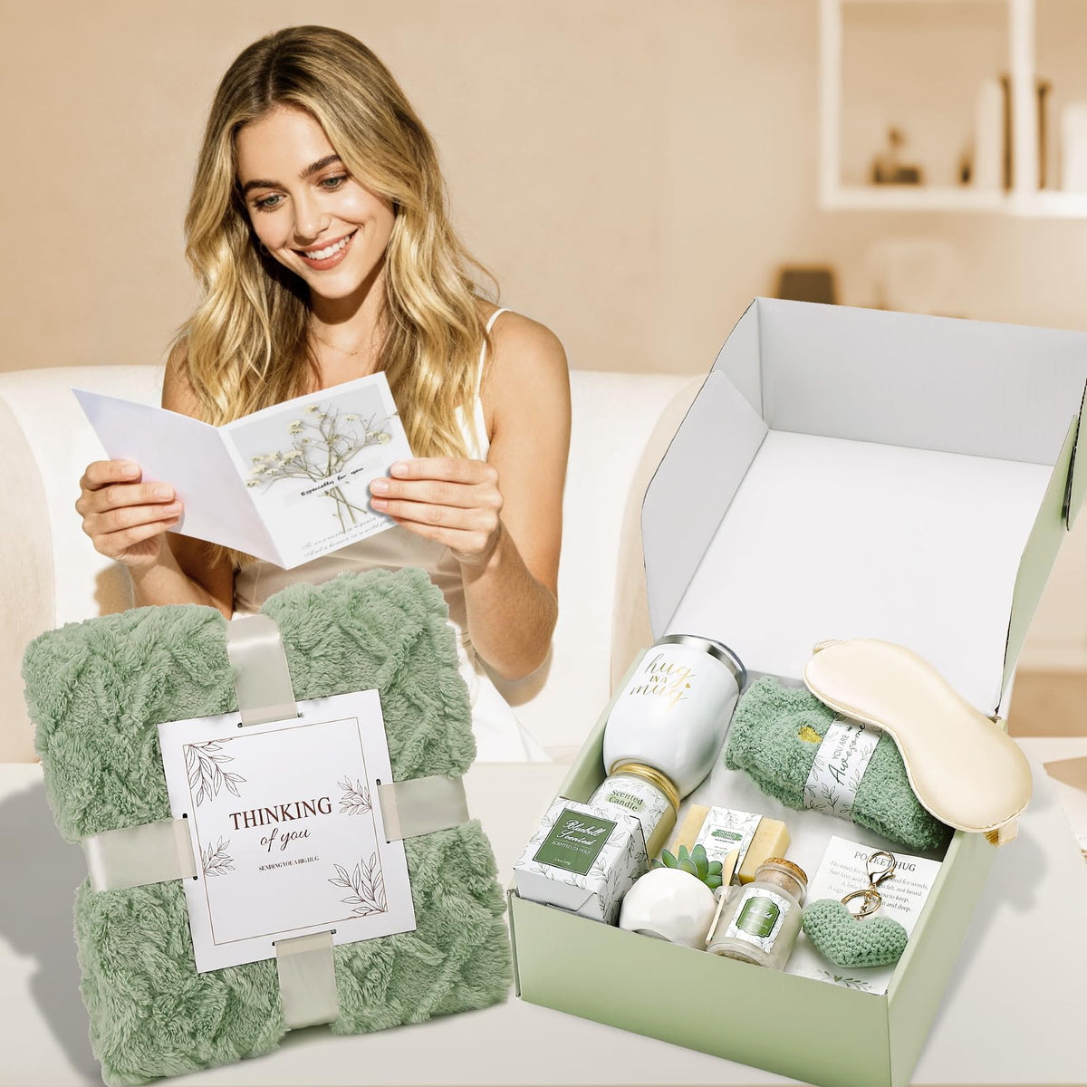 CuriBox Get Well Gifts women fuzzy socks provide cozy warmth for lounging