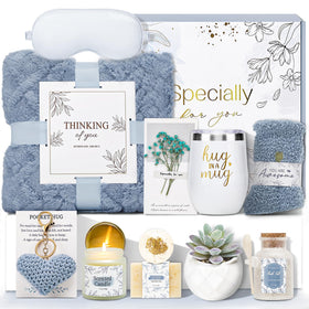 Curibox luxury throw blanket for cozy recovery moments
