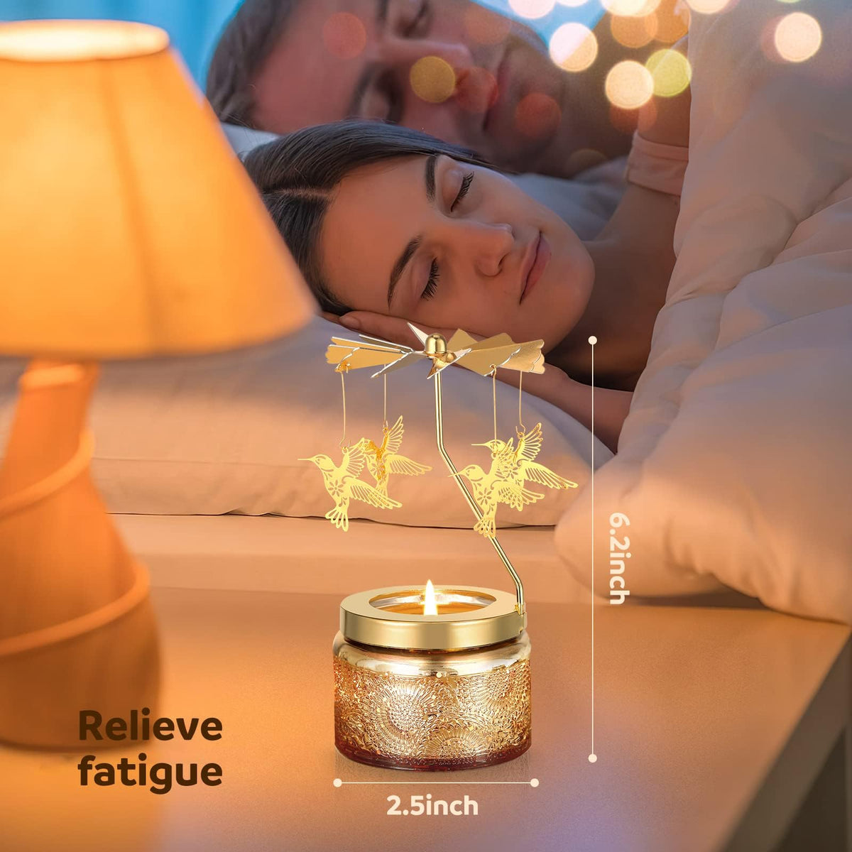 Curimama room-ambience candle suitable for yoga, spa, or meditation sessions.