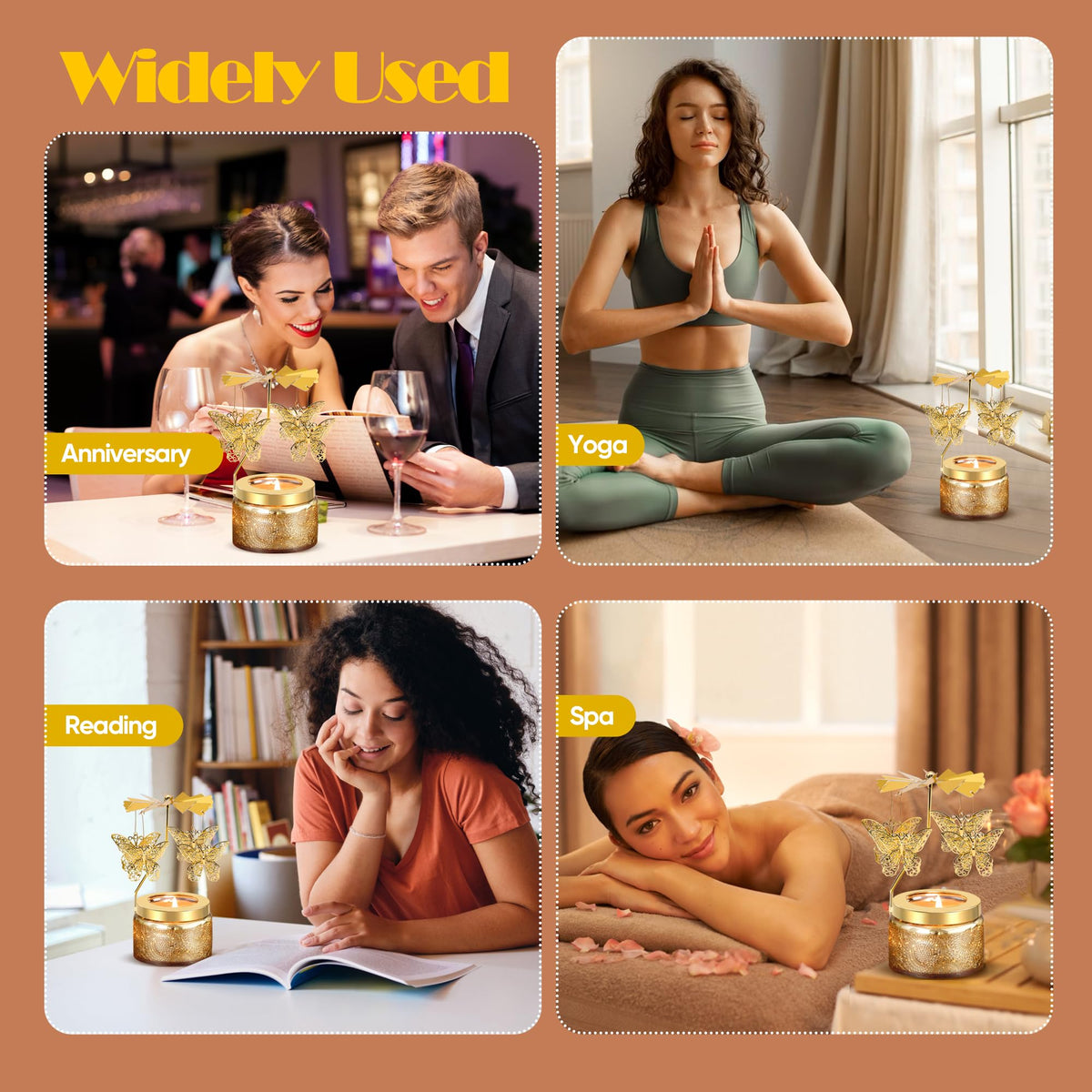 Curimama candle for spa or yoga moments with calming ambience.