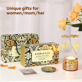 Curimama thick-glass-jar decor candle adds elegant style to any room.
