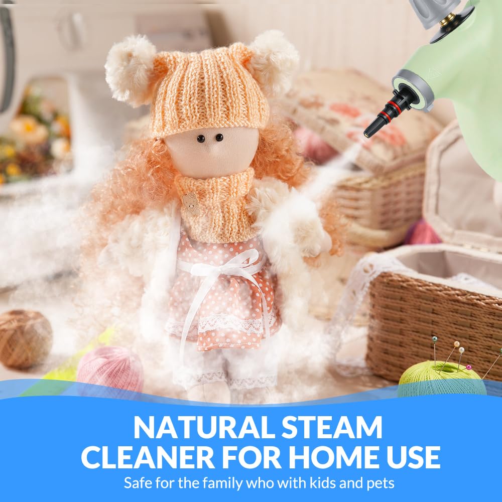 CURMEDI steam cleaner on fabric and upholstery for deep-clean results