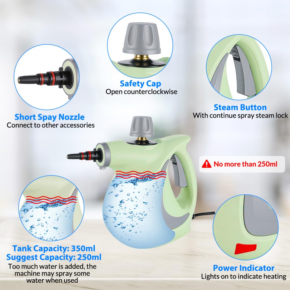 CURMEDI steam cleaner targets grout to refresh tiled surfaces