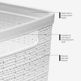 Curver cube shelf storage keeps office and living spaces neat
