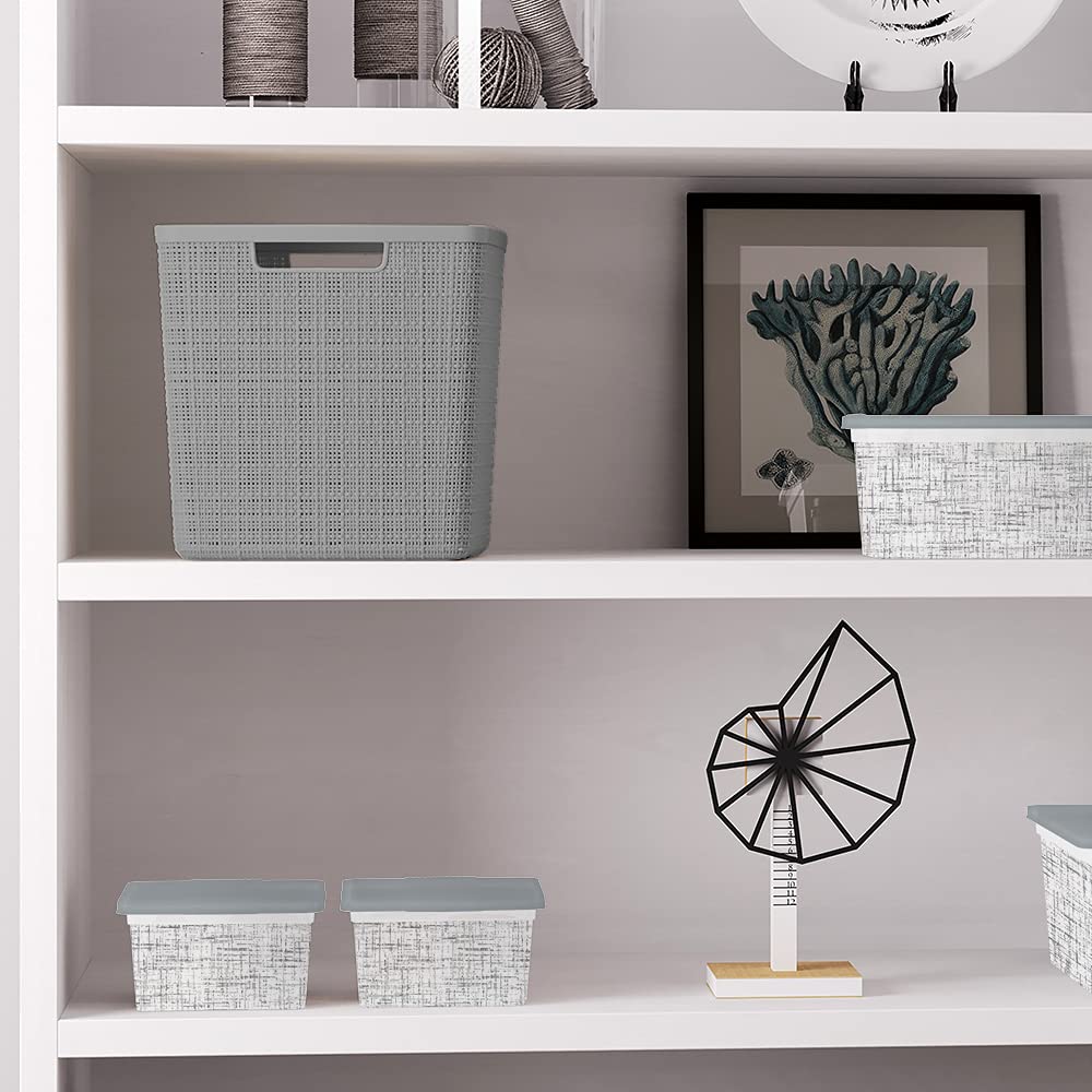 Curver Jute Cube in bathroom storage for toiletries