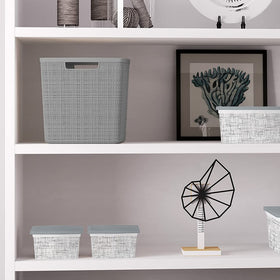 Curver Jute Cube in bathroom storage for toiletries