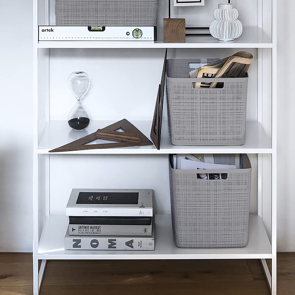 Curver Jute Cube in kitchen pantry for snacks and supplies