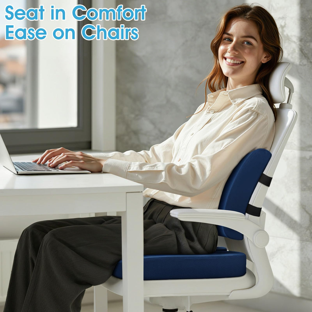 CushZone car seat cushion ideal for travel and long drives.