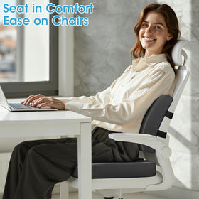 CushZone cushion includes a carrying handle for easy transport.