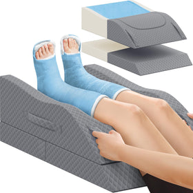 CushZone leg pillow with memory foam support offers comfortable leg alignment.