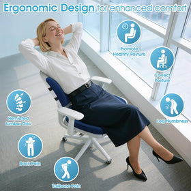 CushZone lumbar support pillow with adjustable strap for universal fit.