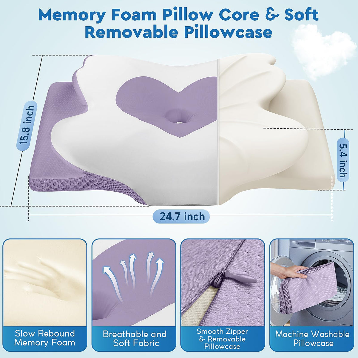 CushZone memory-foam close-up shows contouring comfort and durable structure.