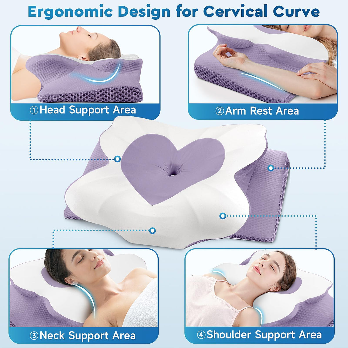 CushZone soft milk-silk cover conveys luxury and gentle touch.
