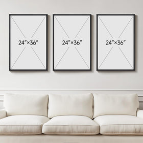 Cuspin 2D canvas wall art black white detail showcases vivid color saturation