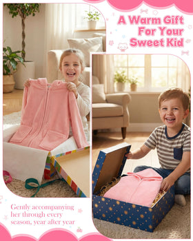 Cutecrop easy-care coral fleece robe, machine washable for daily use.