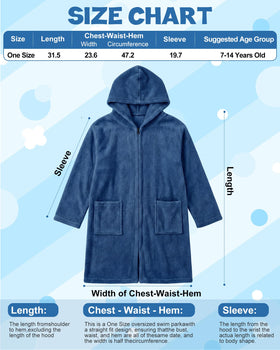 Cutecrop swim poncho for kids, quick-drying and cozy by the poolside.