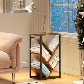 Cutogxon blends industrial style with warm wood for an approachable decor piece.