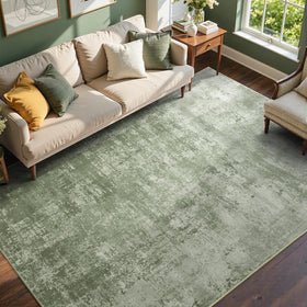 Cuzwlovita 6x9ft green abstract rug adds modern flair to the living room