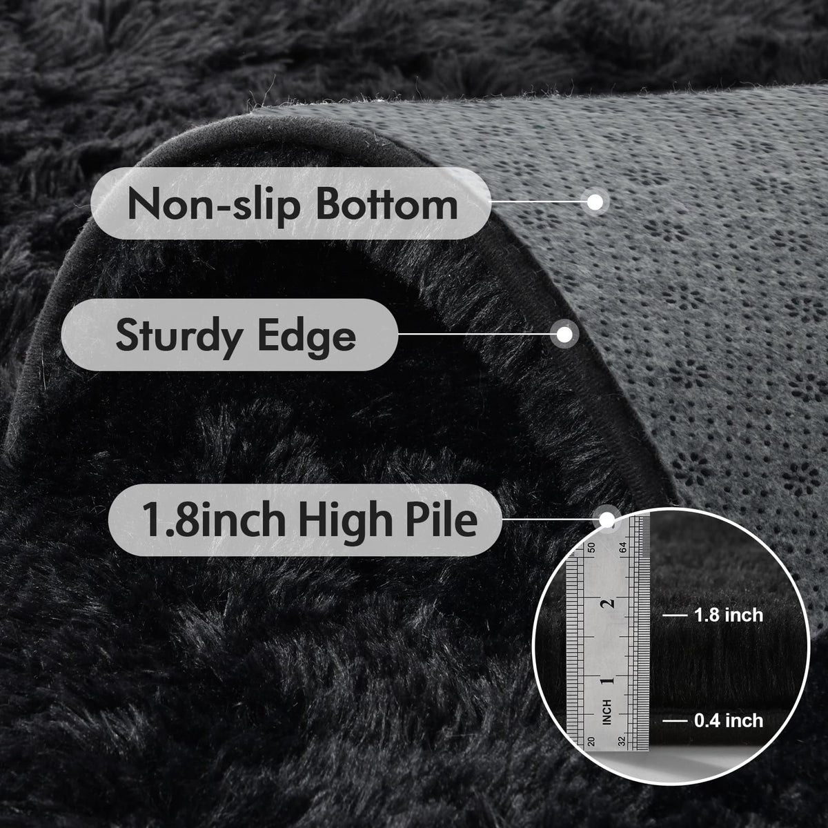 Cuzwlovita easy-care rug supports machine or hand washing for busy homes.