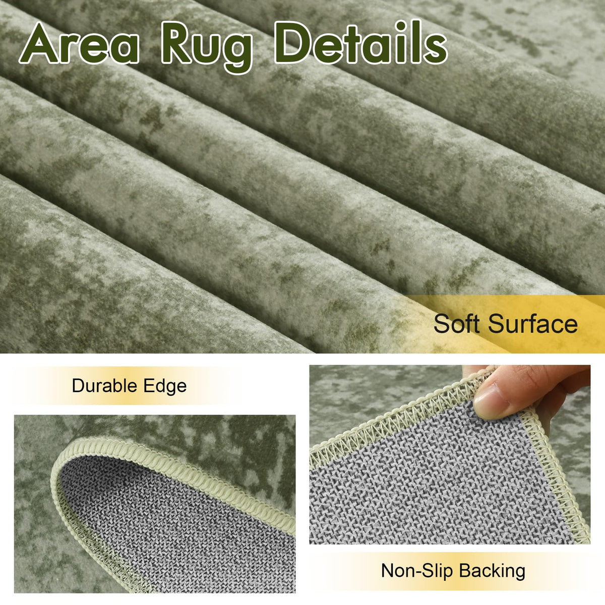 Cuzwlovita thin foldable rug for easy storage and deployment