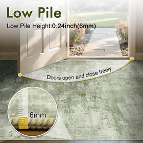 Cuzwlovita green rug complements nursery decor and setup