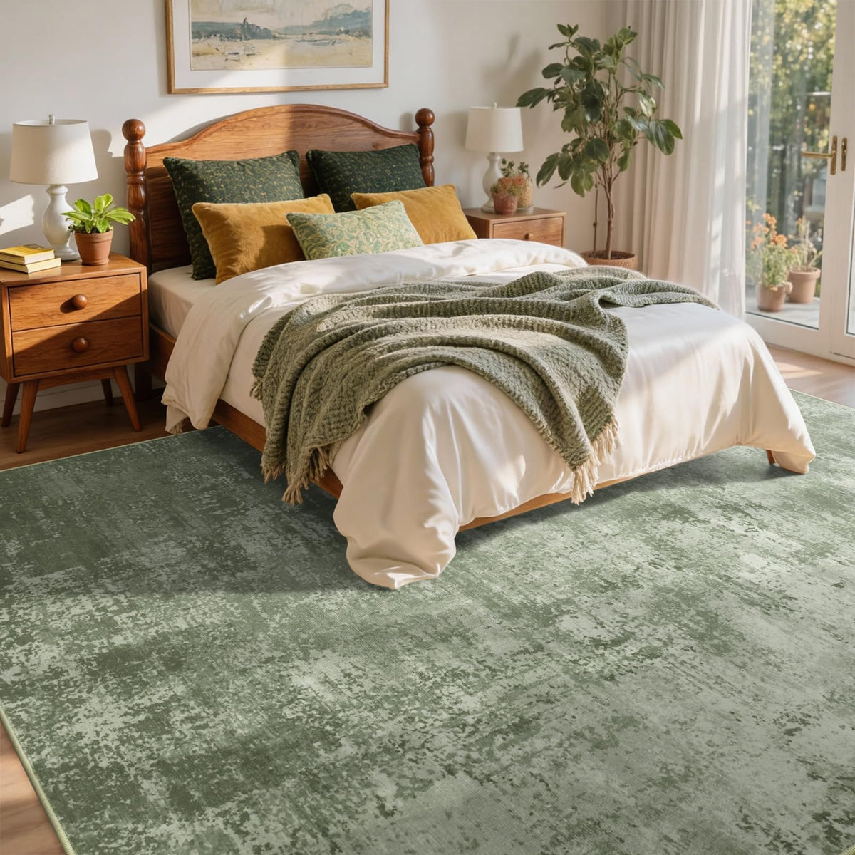 Cuzwlovita non-slip base keeps rug secure on floor surfaces