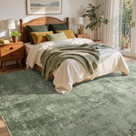 Cuzwlovita non-slip base keeps rug secure on floor surfaces