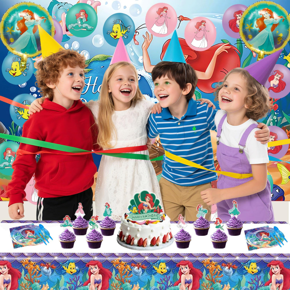 CVCXFParty cartoon birthday cupcake toppers decorate treats beautifully