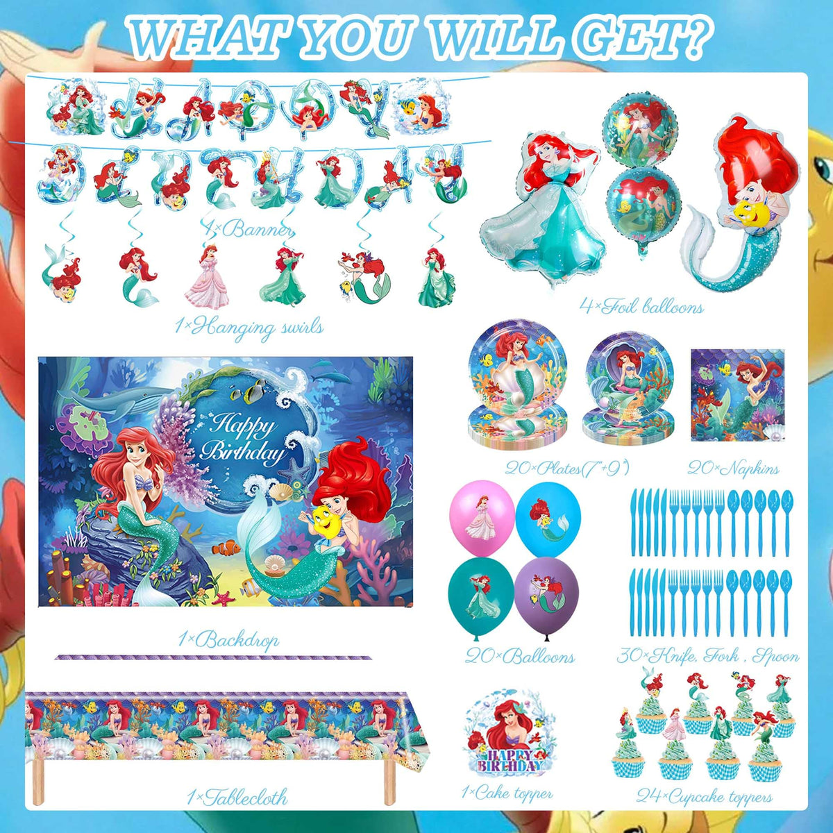 CVCXFParty foil balloons underwater theme add shimmering focal points.