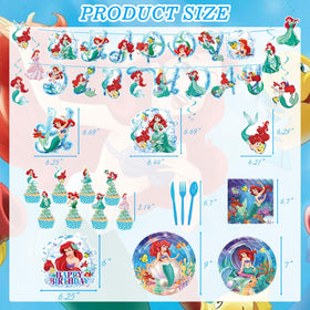 CVCXFParty printed balloons underwater princess brighten celebrations with themed decor.