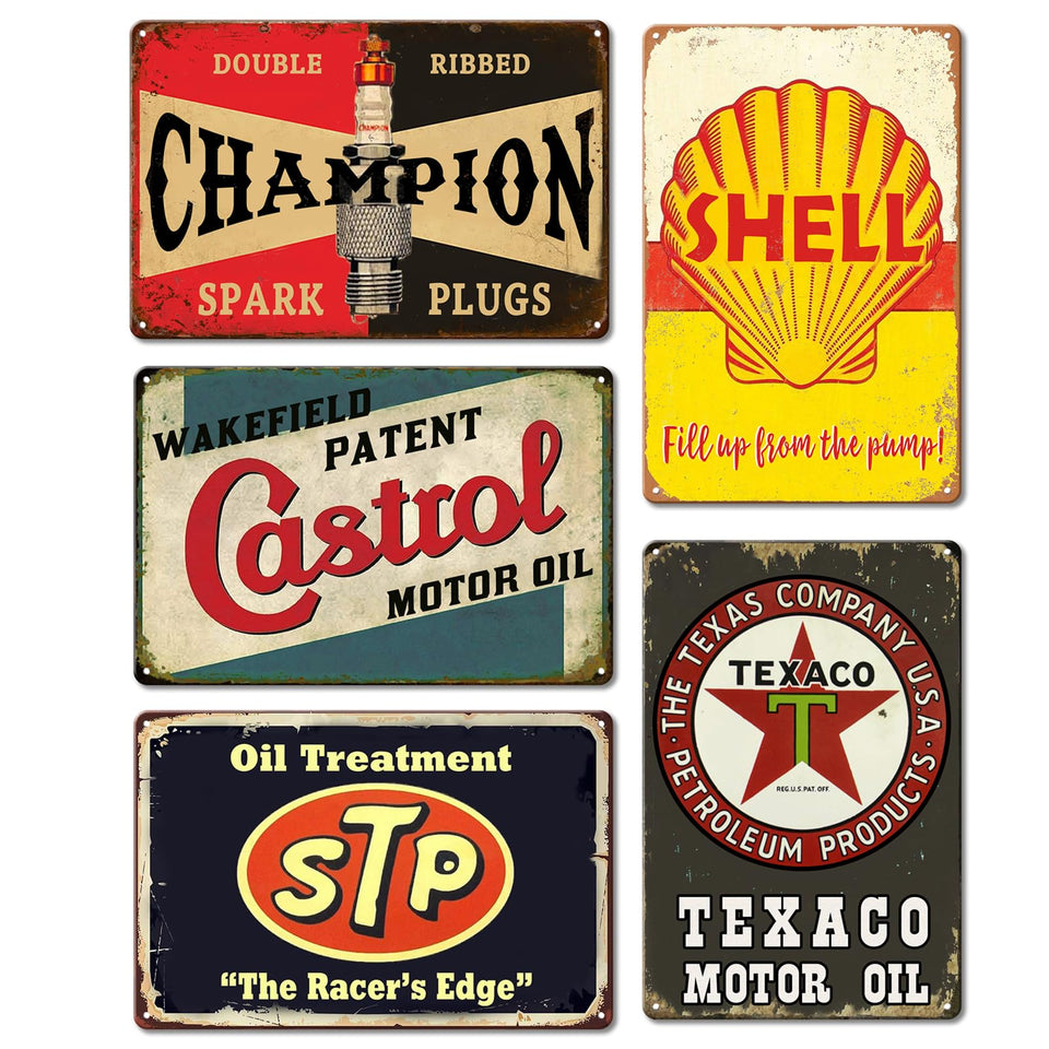 CWEIDP vintage tin sign 8x12 for garage wall decor