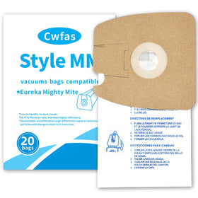Cwfas 20-pack vacuum bags packaging for easy replacement