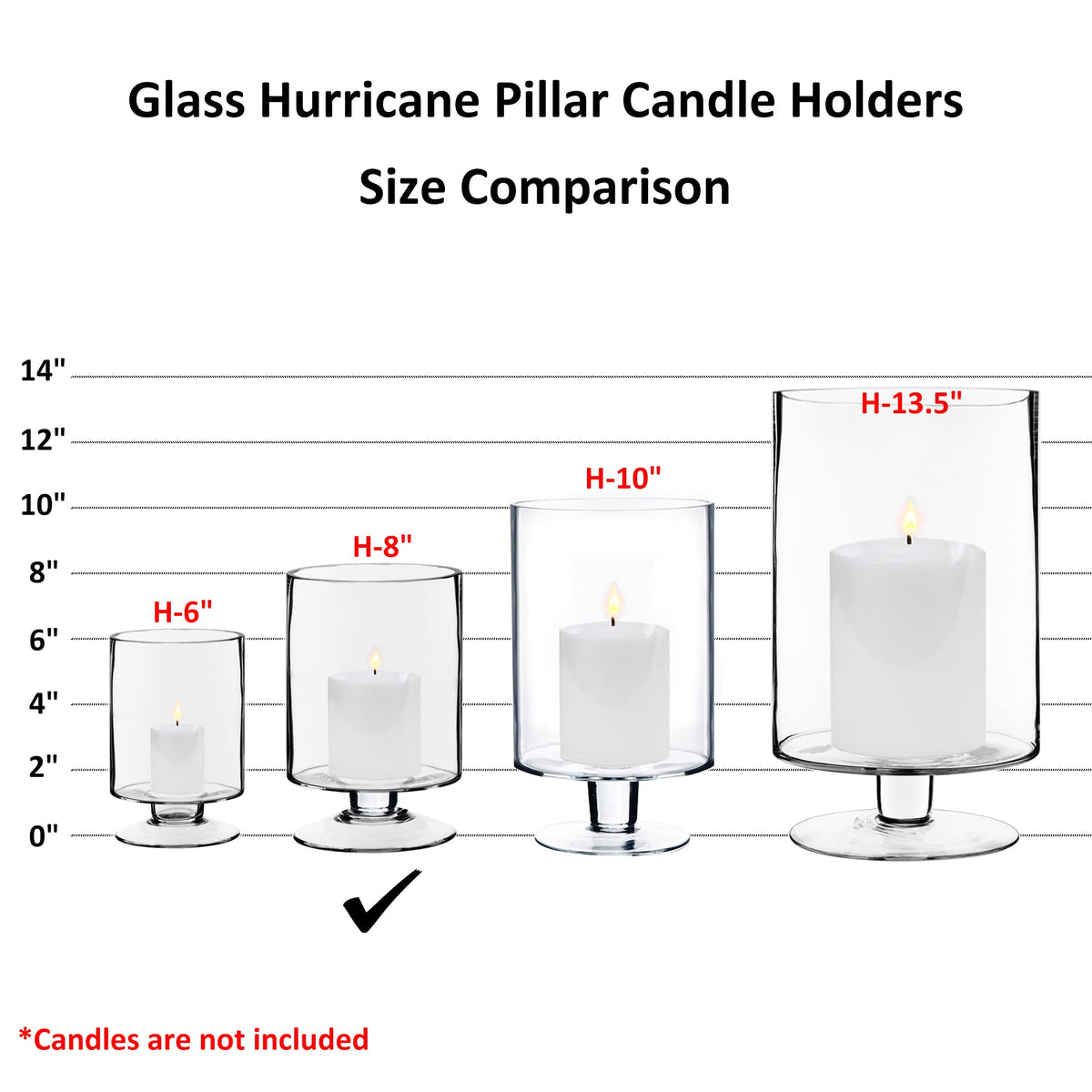 CYS EXCEL home decor setup with hurricane candle holder for versatile styling
