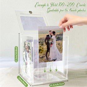 CYAOOI acrylic box lock-keys secure cards and gifts during the event.
