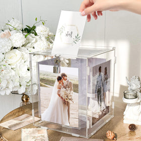 CYAOOI card box rotating-tray detail shows engaging photo frames from every angle.