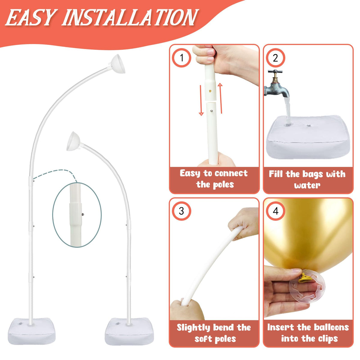 CYAOOI balloon ring clips simplify decorating with balloons.