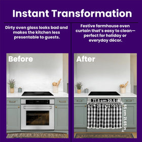 Cyberplex nine ribbon ties secure fit on oven handles for easy attachment.