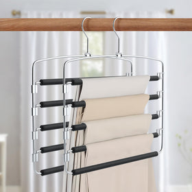 Cycleacc pants hangers 5-layer design saves space in your closet
